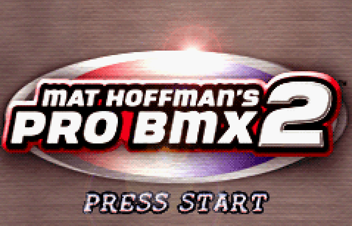 Mat Hoffman's Pro BMX 2 Title Screen